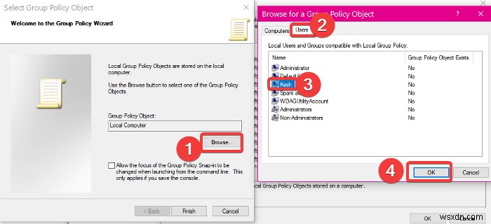 How to apply Local Group Policy to specific users in Windows 11/10