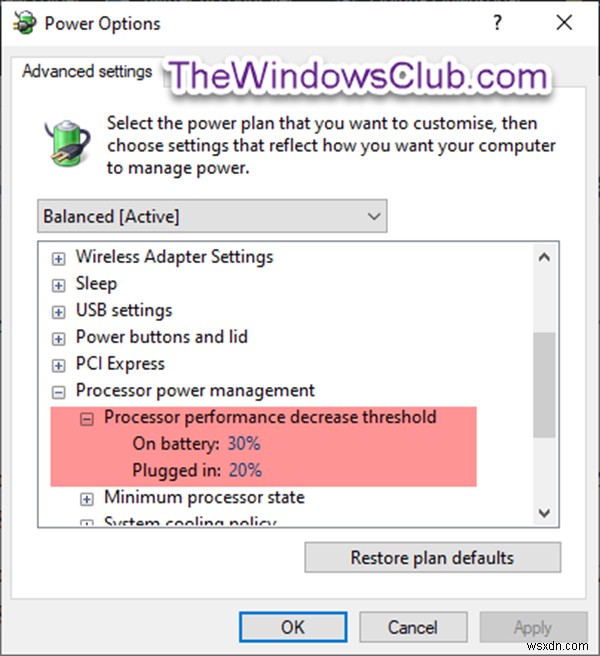 How to configure hidden Power Options in Windows 11/10