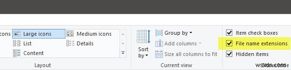 How to show File Extensions in Windows 11/10