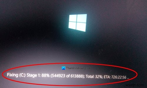 How to stop Fixing C Stage 1 in Windows 11/10