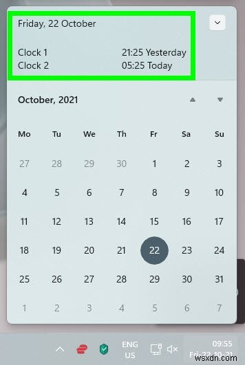 How to show Multiple Clocks on Taskbar in Windows 11/10