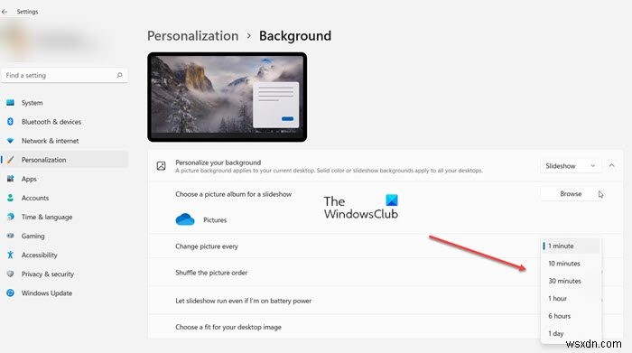 How to enable Wallpaper Slideshow in Windows 11/10