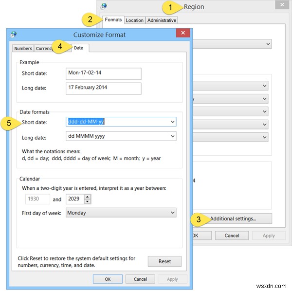 How to a add day of the week to the Taskbar Clock in Windows 11/10