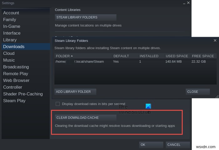 Fix Steam stuck on Allocating disk space on Windows 11/10
