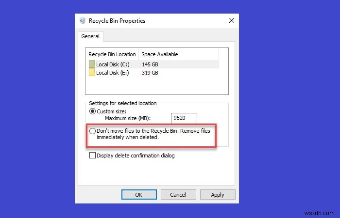 Deleted files not showing in Recycle Bin in Windows 11/10
