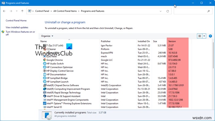 How to find Version Number of App, Software or Program in Windows 11/10