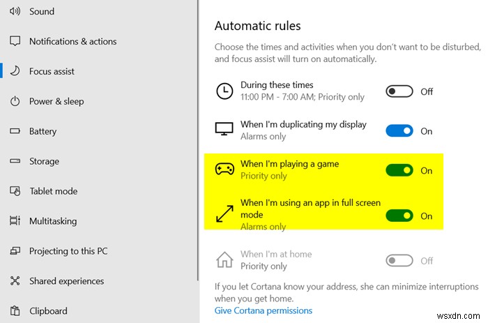 Enable notifications while playing games or watching videos in full screen mode in Windows 11/10
