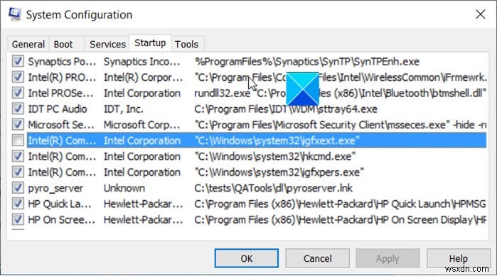 Fix igfxEM module has stopped working error