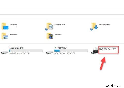 A disc burner wasn’t found, Make sure that a burner is installed properly