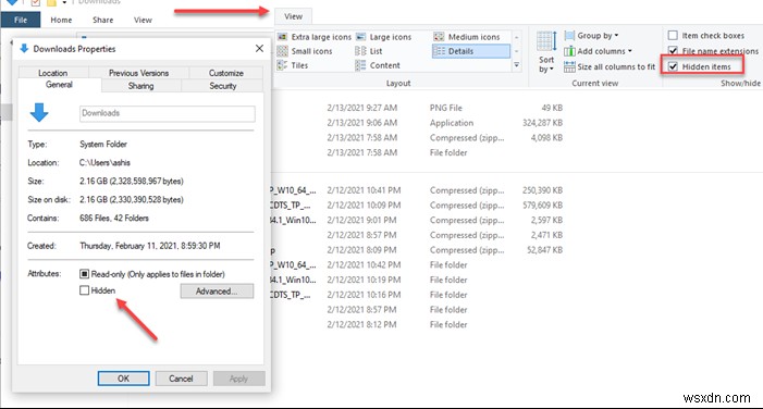 File Explorer not showing files even though they exist on Windows 11/10