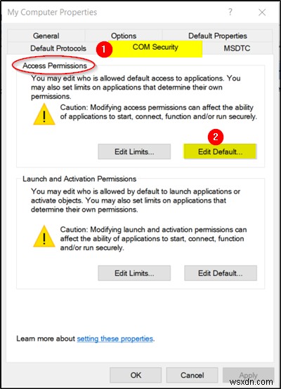 The server did not register with DCOM within the required timeout