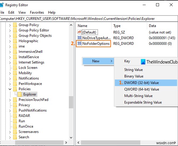 How to enable or disable access to Folder Options in Windows 11/10