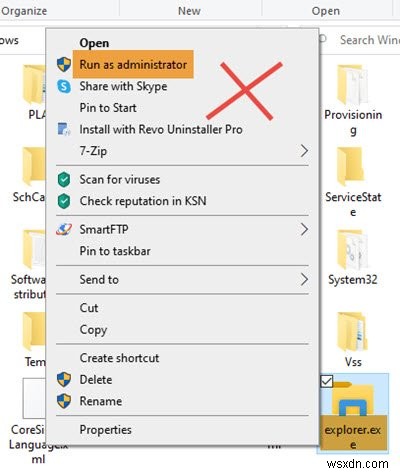 How to run Explorer elevated in administrator mode in Windows 11/10