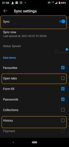 How to enable and Sync Microsoft Edge Tabs across Devices