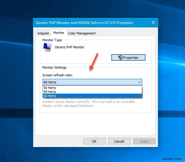 How to change Monitor Refresh Rate in Windows 11/10