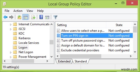 PIN Sign-in disabled when System is joined to Domain