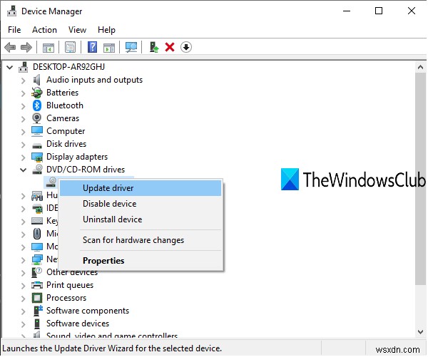 There was a problem burning this disc in Windows 10