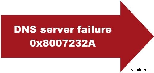 DNS server failure 0x8007232A – Volume Activation Error on Windows systems