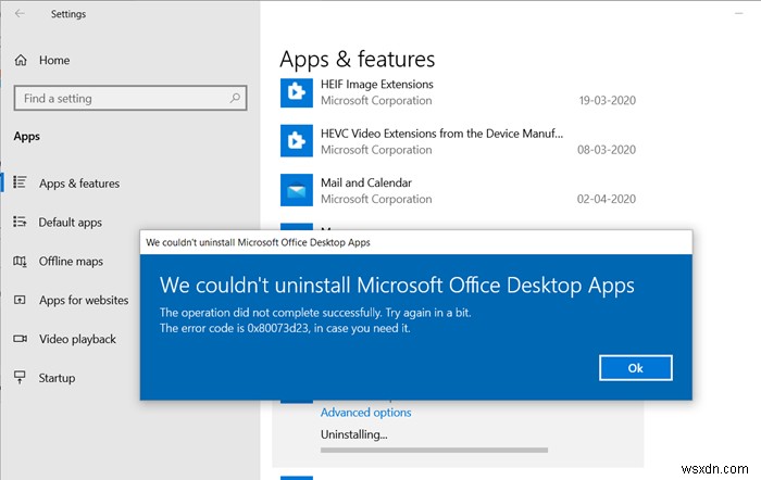 Fix Microsoft Store Error 0x80073d23 on Windows 11/10