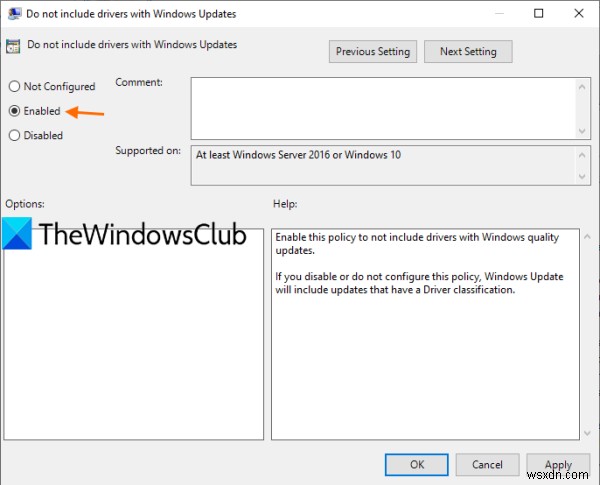 Block Driver Updates via Windows Quality Update using Registry or Group Policy Editor
