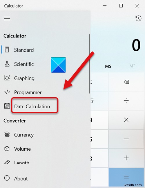 How to use Windows Calculator to perform Date calculations