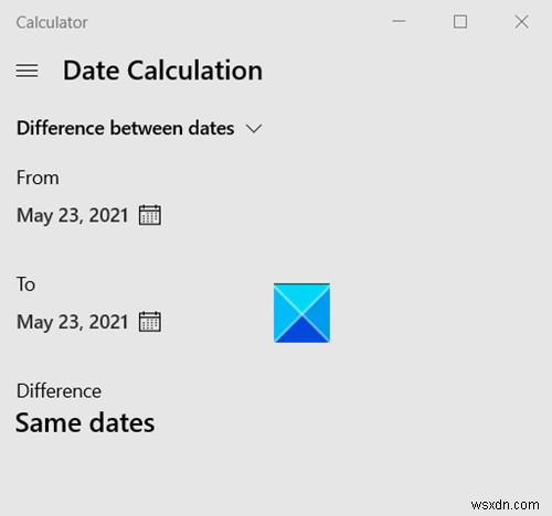 How to use Windows Calculator to perform Date calculations