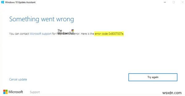 Fix Error Code 0x8007007E on Windows 11/10 – Windows Update, Outlook or Printer