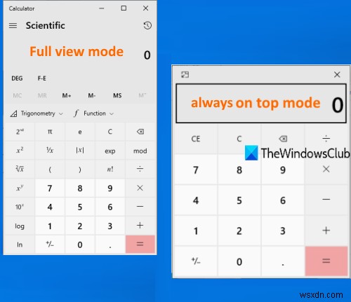How to keep Calculator always on top in Windows 11/10