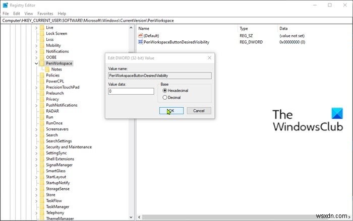 How to Hide or Show Windows Ink Workspace Button on Taskbar in Windows 10