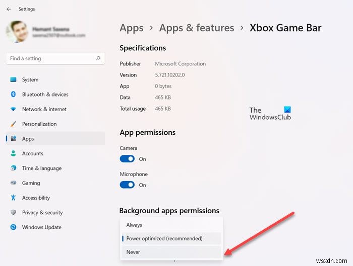 How to enable or disable Game DVR or Game Bar in Windows 11/10