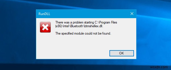 STATUS_DEVICE_POWER_FAILURE or btmshellex.dll file error in Windows 11/10