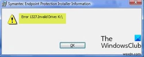 Error 1327 – Invalid Drive when installing or uninstalling programs on Windows 10