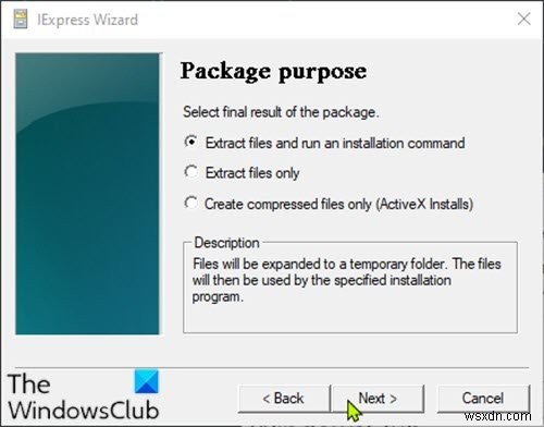 How to convert PowerShell script (PS1) file to EXE with IExpress on Windows 10