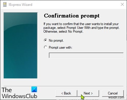 How to convert PowerShell script (PS1) file to EXE with IExpress on Windows 10