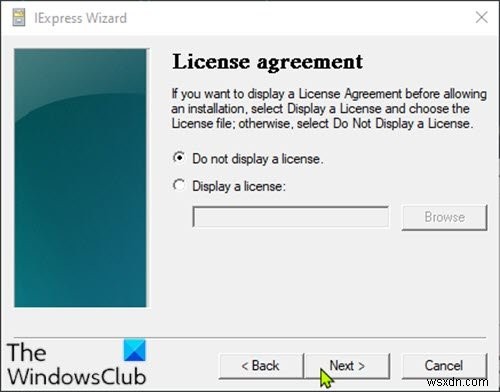 How to convert PowerShell script (PS1) file to EXE with IExpress on Windows 10