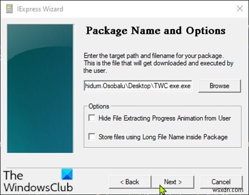 How to convert PowerShell script (PS1) file to EXE with IExpress on Windows 10