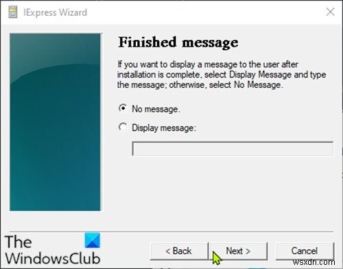 How to convert PowerShell script (PS1) file to EXE with IExpress on Windows 10
