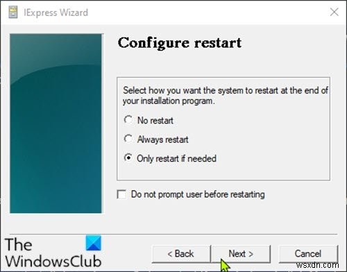 How to convert PowerShell script (PS1) file to EXE with IExpress on Windows 10