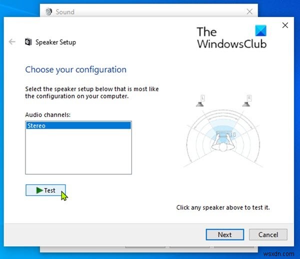 How to test Surround Sound Speakers on Windows 10