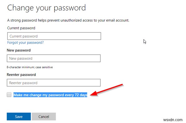 Set a Password Expiration Date for Microsoft Account and Local Account