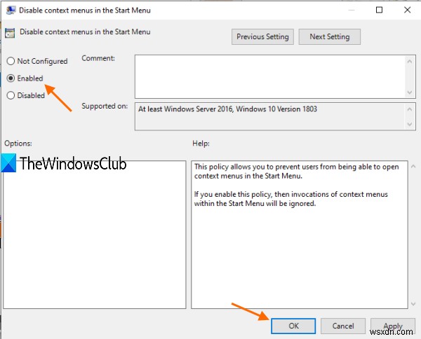 Disable Right-Click Context Menu in Start Menu of Windows 11/10