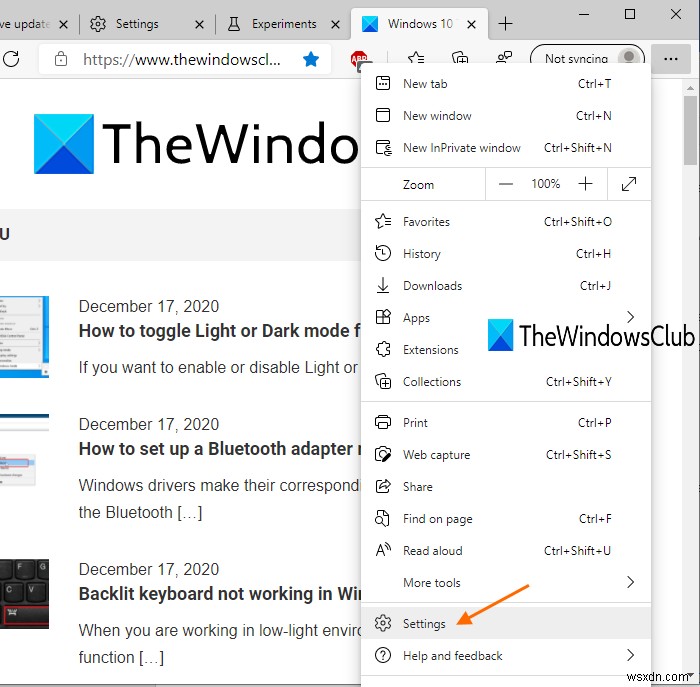 How to Enable and use Accent Color in Microsoft Edge
