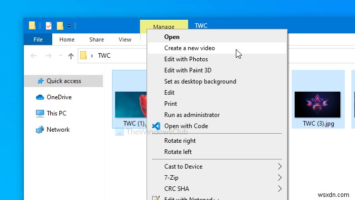 How to create a Video from Images using Photos app in Windows 11/10