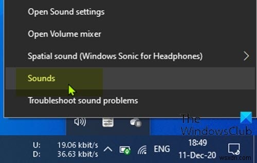 Five ways to open Sound Settings in Windows 11/10