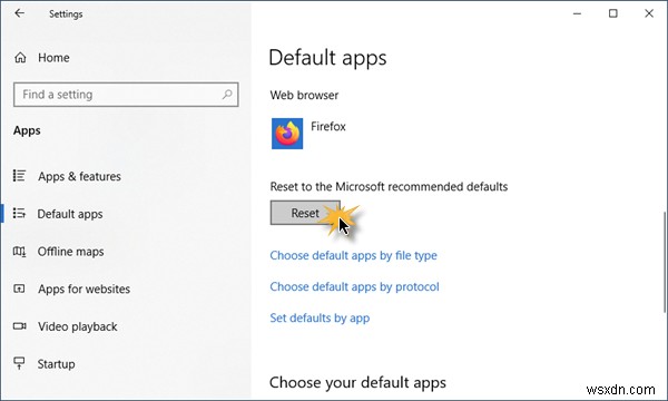 Undo or reset Always use this app to open files option in Windows 11/10