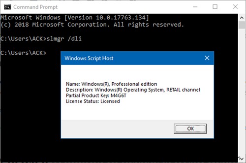 How to tell if Windows Product license is OEM, Retail or Volume (MAK/KMS) in Windows 11/10