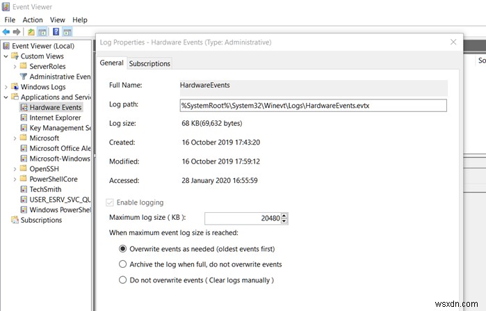 Event Viewer logs are missing in Windows 11/10