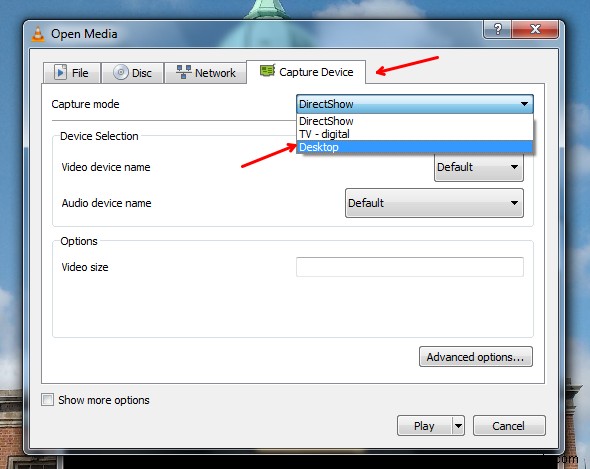 How to record Desktop Screen using VLC Player on Windows 11/10