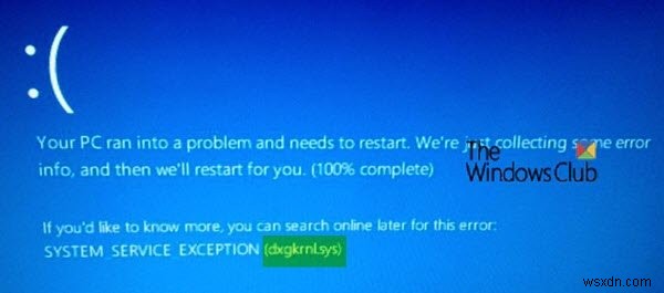 Fix dxgkrnl.sys Blue Screen of Death Error