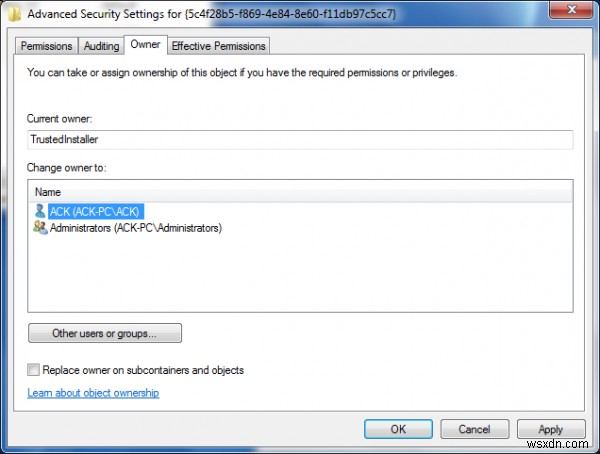 How to take full control & ownership of Registry keys in Windows 11/10